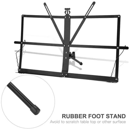 Portable Folding Music Stand Iron Desktop Book Holder Reading Sheet Rack Display.