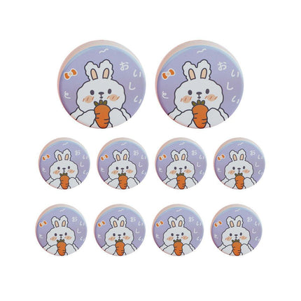 10PCS Cookie Tin Box Metal Biscuit Gift Box Candy Packaging Dragon Year Baking - Bread Bear (bump).