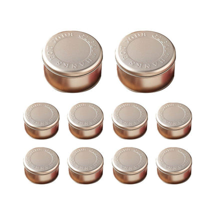 10PCS Cookie Tin Box Metal Biscuit Gift Box Candy Packaging Dragon Year Baking - Bread Bear (bump).