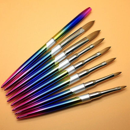 Kolinsky Acrylic Nail Art Brush Manicure Powder Professional Tools Size 2-18 - 16#.