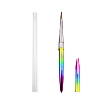 Kolinsky Acrylic Nail Art Brush Manicure Powder Professional Tools Size 2-18 - 2#.