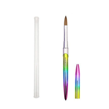 Kolinsky Acrylic Nail Art Brush Manicure Powder Professional Tools Size 2-18 - 2#.