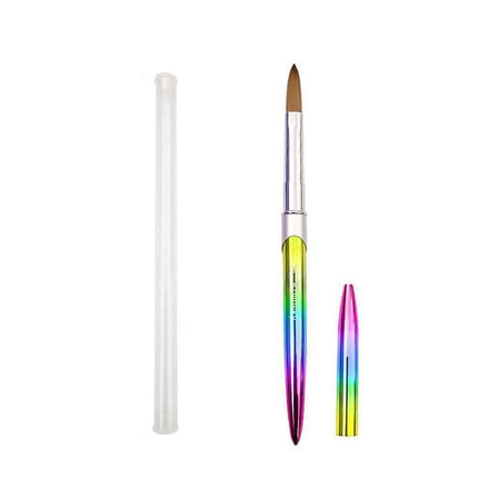 Kolinsky Acrylic Nail Art Brush Manicure Powder Professional Tools Size 2-18 - 2#.