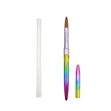 Kolinsky Acrylic Nail Art Brush Manicure Powder Professional Tools Size 2-18 - 2#.