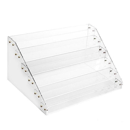 Nail Polish Storage Rack with 4 to 6 Tiers Acrylic Display Stand for Makeup and Lipstick - 5Tiers.