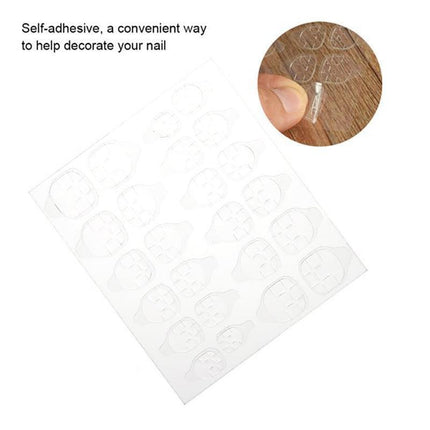 24-2400PCS Double Sided Adhesive Press On Nail Stickers Clear Tape Glue Tabs - 5PCS (120xNail Stickers).