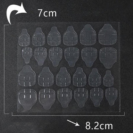 24-2400PCS Double Sided Adhesive Press On Nail Stickers Clear Tape Glue Tabs - 5PCS (120xNail Stickers).