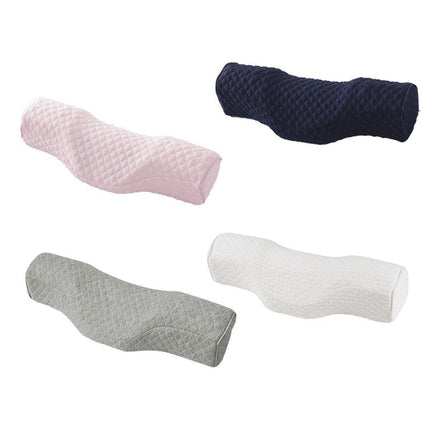 Orthopedic Memory Foam Cervical Neck Pillow for Sleep Support Slow Rebound - Grey.