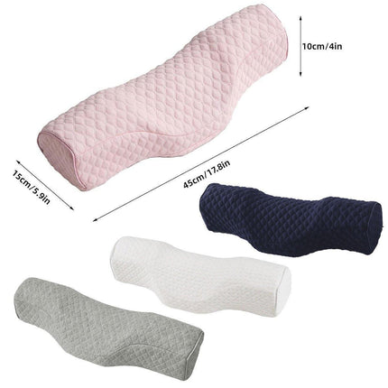 Orthopedic Memory Foam Cervical Neck Pillow for Sleep Support Slow Rebound - Pink.