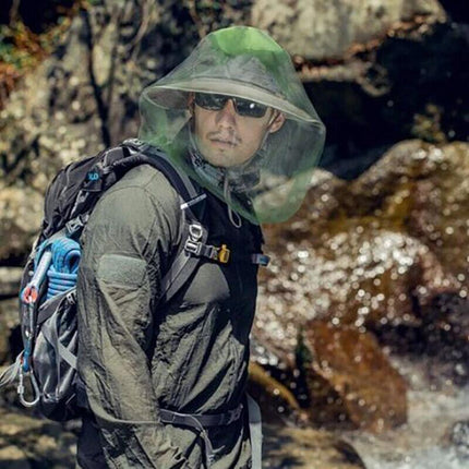 Outdoor Mosquito Head Net Fly Insect Bug Protector for Camping Hiking Fishing.
