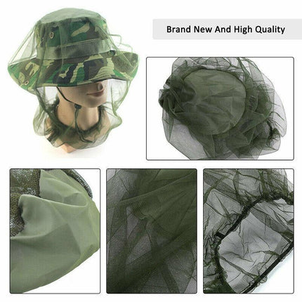 Outdoor Mosquito Head Net Fly Insect Bug Protector for Camping Hiking Fishing.