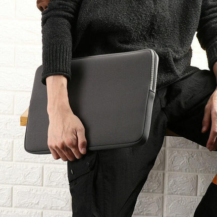 Grey Laptop Macbook Notebook Sleeve Bag Travel Carry Case Cover For 11 13 14 15 Inch Lap Top - 11Inch.