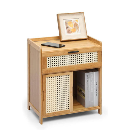 Small Bedroom Nightstand Storage Cabinet Sideboard Cabinet for Home Organization.