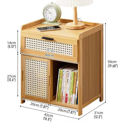 Small Bedroom Nightstand Storage Cabinet Sideboard Cabinet for Home Organization.