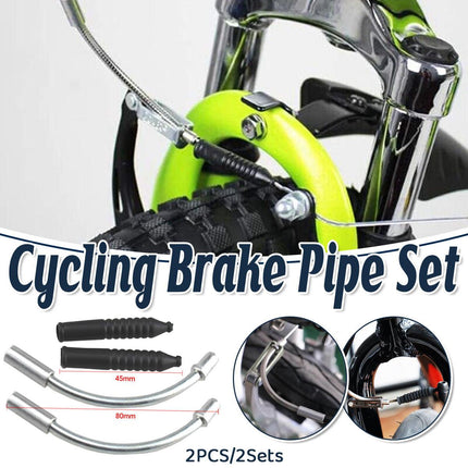V Brake Noodle Cable Guide Boot 1 Pair 110 Degree for MTB Hybrid Bike Bicycle.