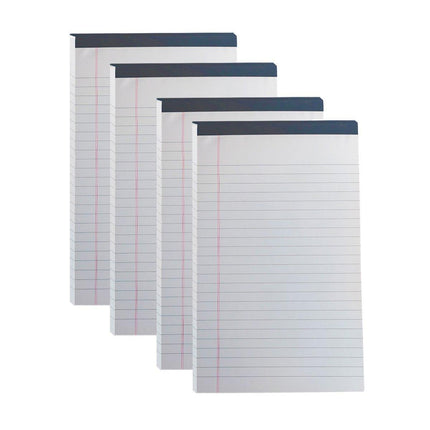 4PCS Tearable Lined Notepad Simple Design Colourful Memo Pad Notebook - Blue.