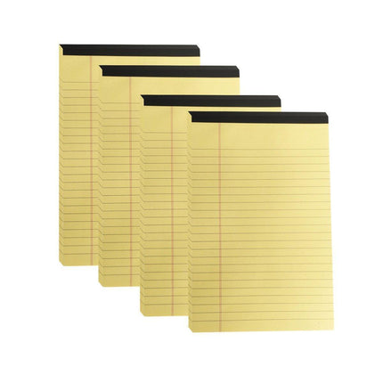 4PCS Tearable Lined Notepad Simple Design Colourful Memo Pad Notebook - White.