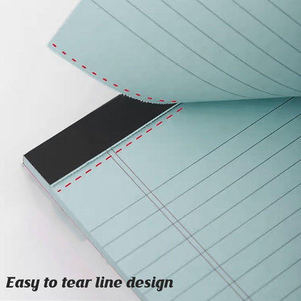 4PCS Tearable Lined Notepad Simple Design Colourful Memo Pad Notebook - Yellow.