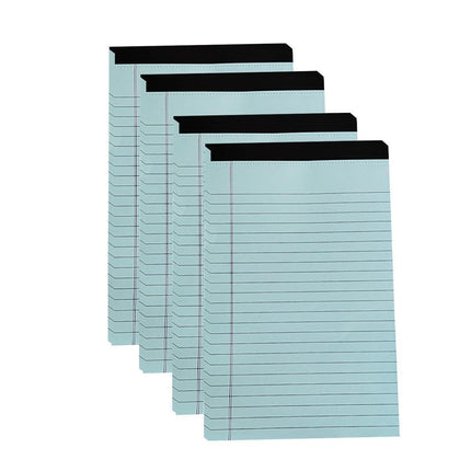 4PCS Tearable Lined Notepad Simple Design Colourful Memo Pad Notebook - Yellow.