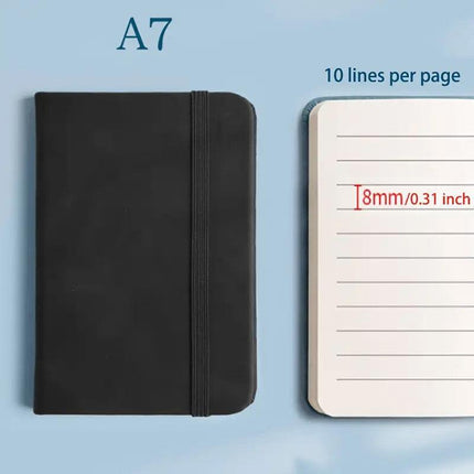 10pcs Mini Pocket Notebook A7 Small Portable Notepad for Office School Use - Light Blue.