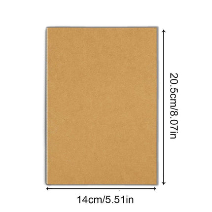 20pcs A5 Notebook Workbook Kraft Paper Notepad for School Office Writing Use.