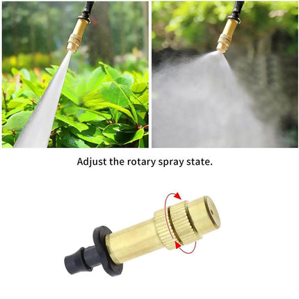 10pcs Adjustable Atomizing Copper Nozzles for Garden Watering Spraying.