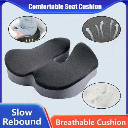 Slow Rebound Memory Foam Seat Cushion Office Chair Pad for Sedentary Hip Support.