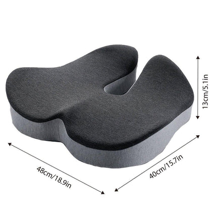 Slow Rebound Memory Foam Seat Cushion Office Chair Pad for Sedentary Hip Support.