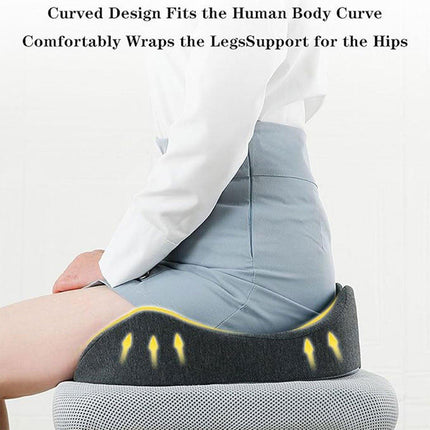 Slow Rebound Memory Foam Seat Cushion Office Chair Pad for Sedentary Hip Support.