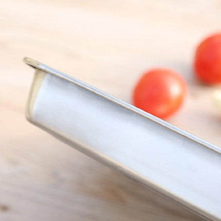 2X Stainless Steel Oblong Tray Plate Serving Tray Silver Dinner Food Kitchenware - 22X32CM.