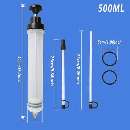Manual Needle and Barrel Suction Oil Change Tool Pump for Brake Oil Filler - 200cc.
