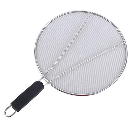 Stainless Steel Mesh Cover Anti Scald Filter Screen Anti Splash Lid For Kitchen - 29cm.