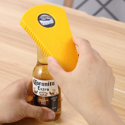 Multipurpose Jar Bottle Can Opener with Non Slip Grip for Kitchen Use.