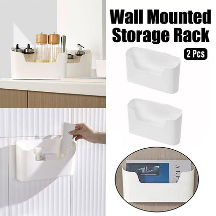 2PCS Wall Mounted Storage Rack Kitchen Bathroom Cabinet Door Sundries Holder.