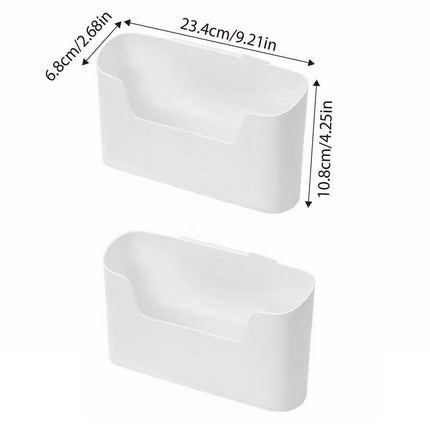 2PCS Wall Mounted Storage Rack Kitchen Bathroom Cabinet Door Sundries Holder.
