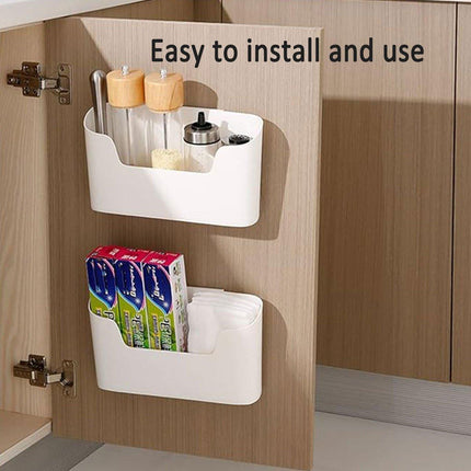 2PCS Wall Mounted Storage Rack Kitchen Bathroom Cabinet Door Sundries Holder.
