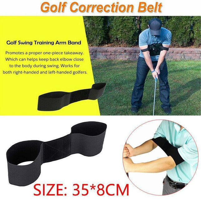 Golf Swing Training Aid Golf Arm Band Posture Motion Correction Belt.