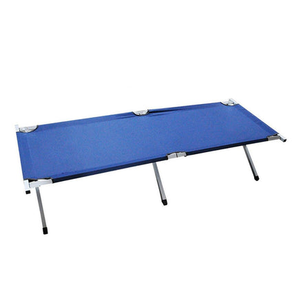 Portable Lightweight Folding Aluminum Camping Bed Ultra Light Outdoor Camp Bed - Green.