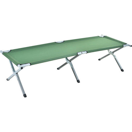 Portable Lightweight Folding Aluminum Camping Bed Ultra Light Outdoor Camp Bed - Green.