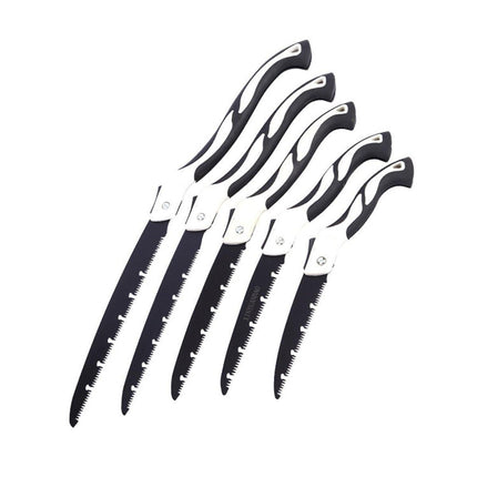 Folding Outdoor Hand Saw Portable Quick Cutting Pruning Garden Tree Logging Tool - 250mm.