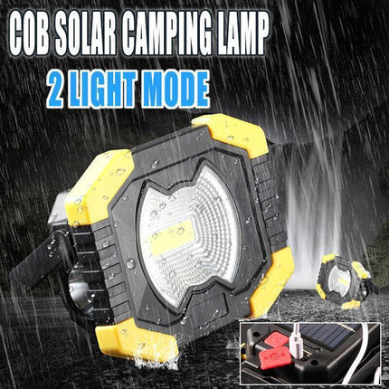 9000Lm Solar Cob Led Light Rechargeable Outdoor Camping Work Torch Flood Lamp Au.