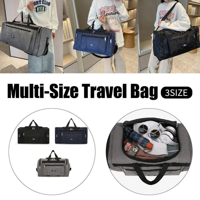 Large Capacity Waterproof Travel Luggage Bag Lightweight Foldable Handbag - Mini-Grey.
