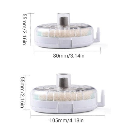 Aquarium Filter Special Mini Small Tank Filter Circle for Freshwater or Marine - 8cm Replacement Cotton*5.