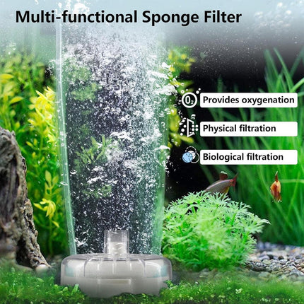 Aquarium Filter Special Mini Small Tank Filter Circle for Freshwater or Marine - 8cm Replacement Cotton*5.