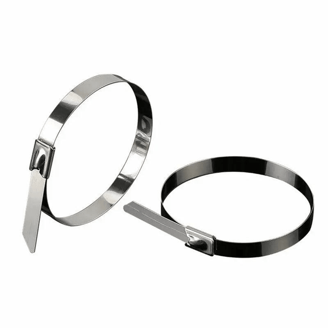 20X Stainless Steel Cable Ties S304 Marine Grade Zip Strap Locking Wrap 100-800Mm - 7.9*500mm.