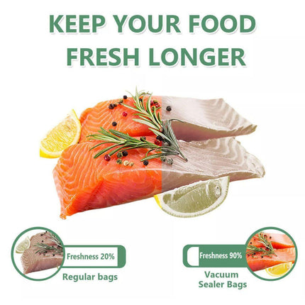 Black Vacuum Food Sealer Seal Bags Rolls Saver Storage Commercial 20/28Cm*5M - 20cm* 5m* 1 Roll.