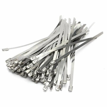 20X Stainless Steel Cable Ties S304 Marine Grade Zip Strap Locking Wrap 100-800Mm - 7.9*600mm.