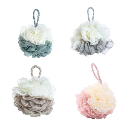 Bath Ball Mermaid Loofah Sponge Bath Puff Soft Ball Body Exfoliate Wash Shower - Green.