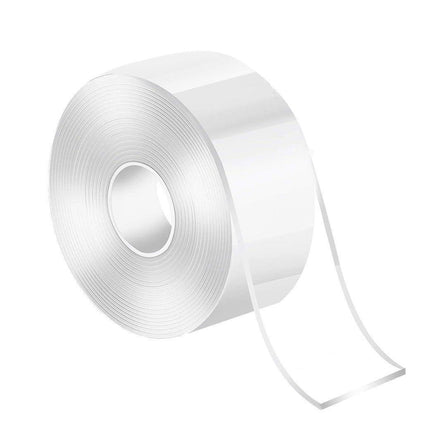 Double Sided Nano Tape Transparent Reusable Adhesive Gel Grip for Home Office - 3cm*1m*2mm (1 Unit).