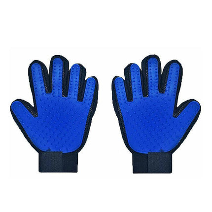 Pet Dog Cat Massage Hair Removal Grooming Comb Touch Cleaning Brush Magic Glove - Green Right Hand.